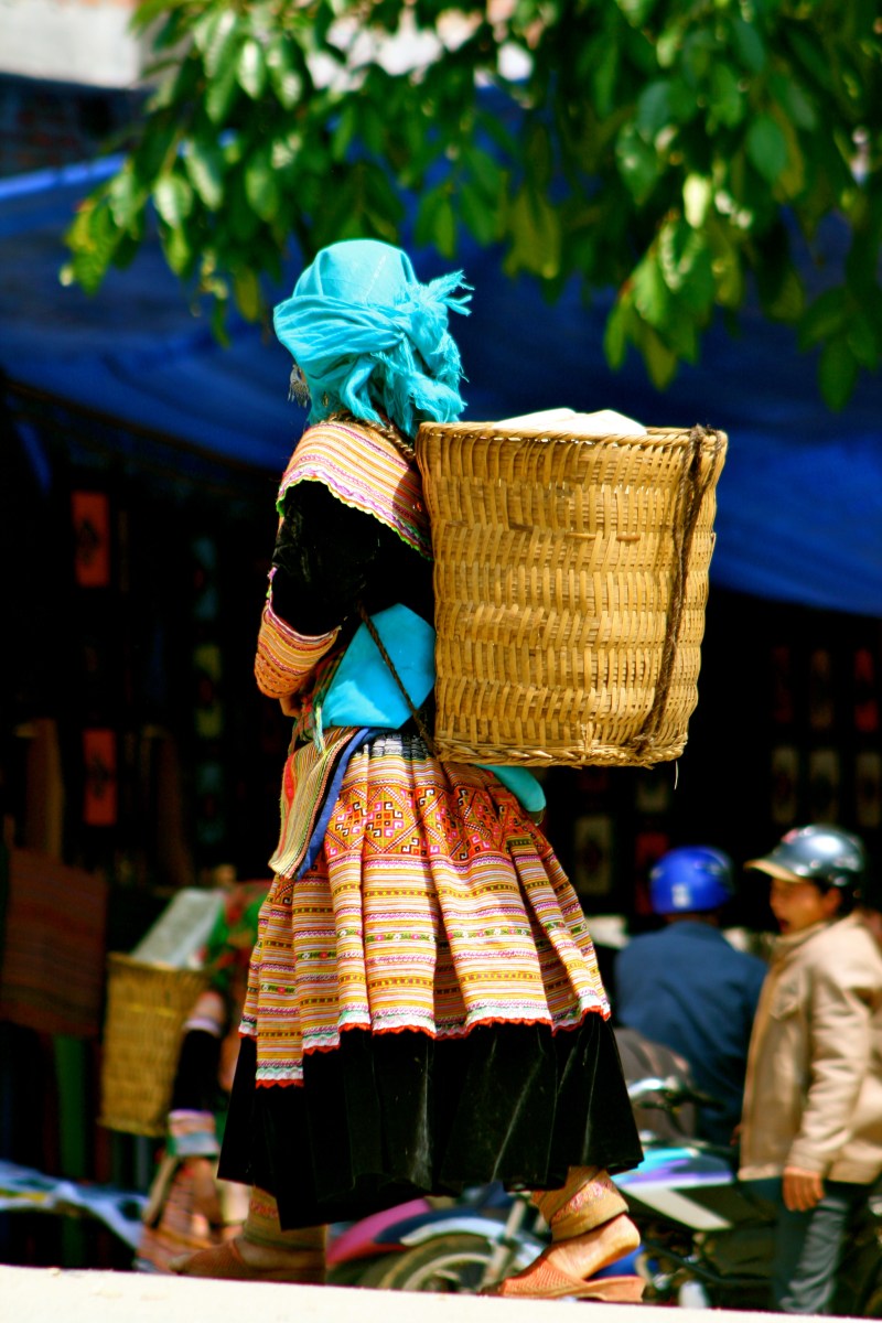 Flower Hmong basket